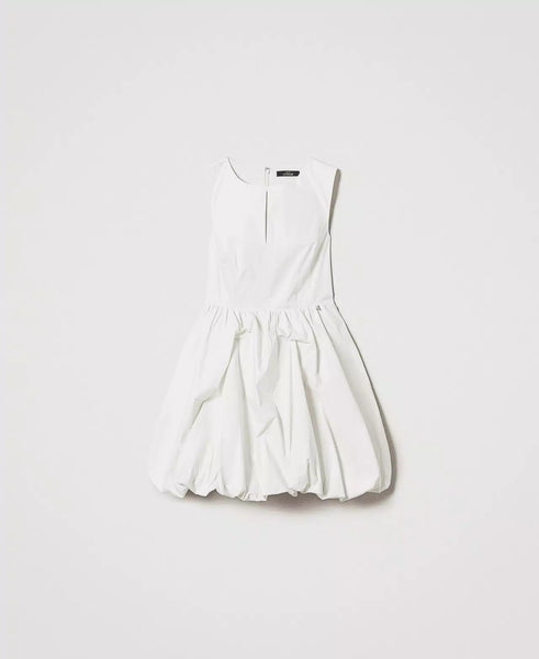 Short Poplin Balloon Dress - 2 colours