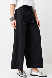 Cotton Poplin Palazzo Pant