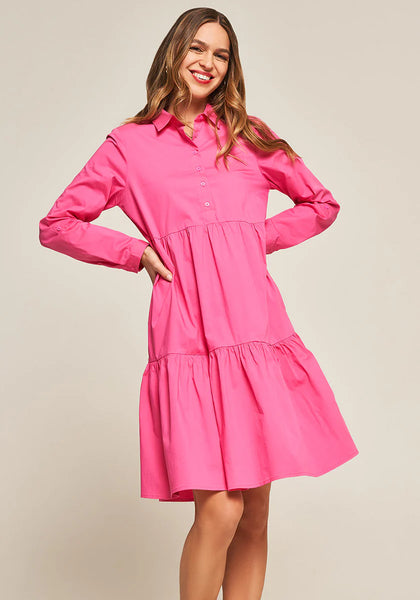 Poplin Dress With Flounce