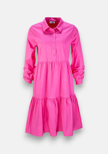 Poplin Dress With Flounce