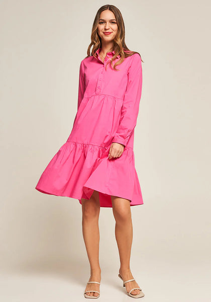 Poplin Dress With Flounce