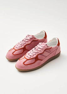 Rife Sea Pink Leather Sneakers