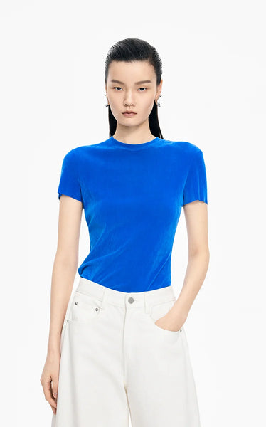 Velvet Short Sleeve Tee - 2 Colours