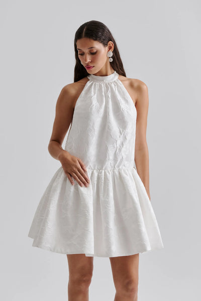 Flora Halter Neck Mini Dress