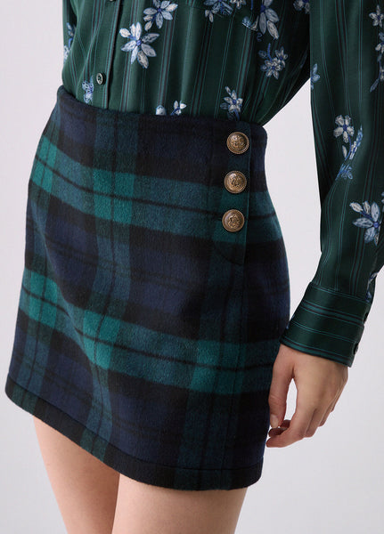 Tartan Wool Skirt