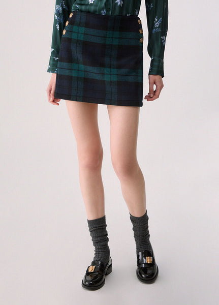 Tartan Wool Skirt