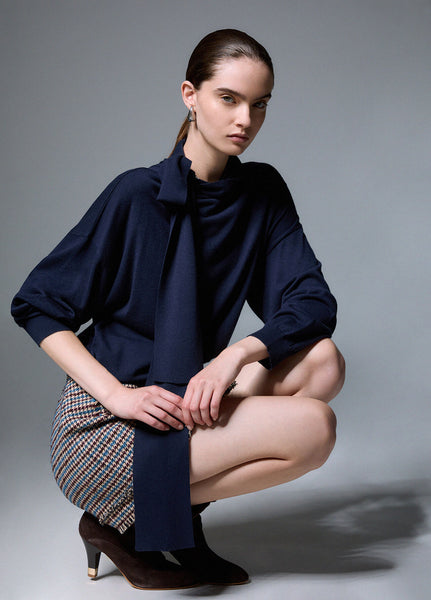 Top with Scarf Detail - 3 Colours