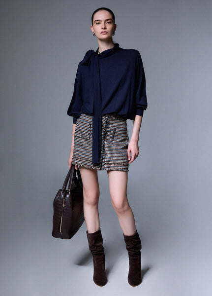 Top with Scarf Detail - 3 Colours