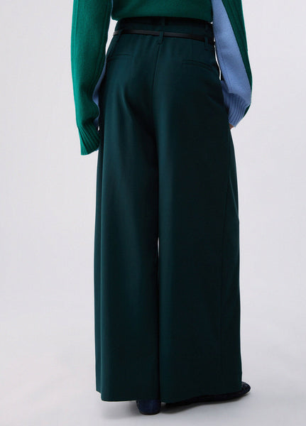 Double Belt Flare Trouser