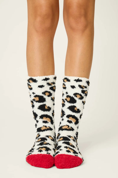 Cheetah Cozy Socks