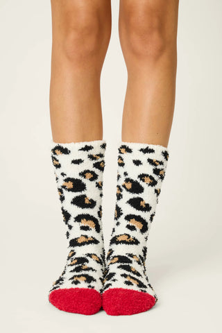 Cheetah Cozy Socks