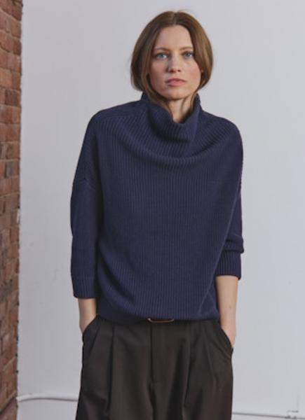 Cotton Stitch Funnel Neck - 2 colours