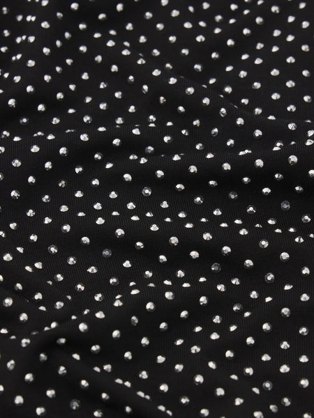 Rhinestone Jersey Top