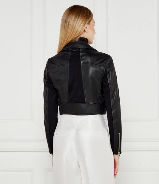 Short Biker Leather Jacket