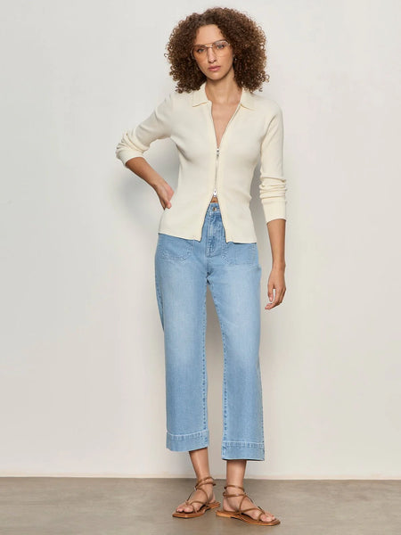 Only Yours Ribbed Zip Sweater