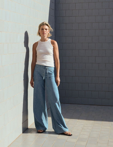 Seventy Belt Denim With Lurex Thread