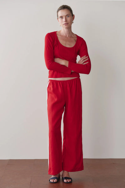 Striped Linen Pants