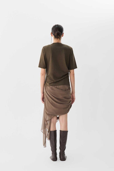 Gathered Waist Tee - 2 colours