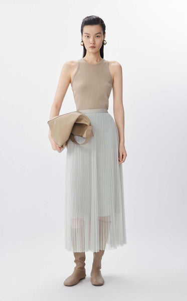 Tulle Pleated Skirt