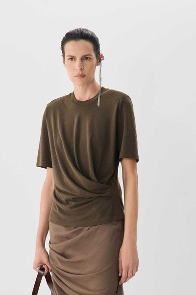 Gathered Waist Tee - 2 colours