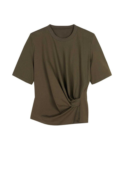 Gathered Waist Tee - 2 colours