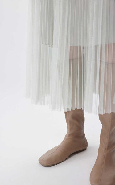 Tulle Pleated Skirt