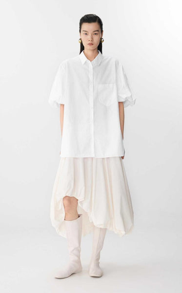 Oversized Shirt With Bubble Sleeve