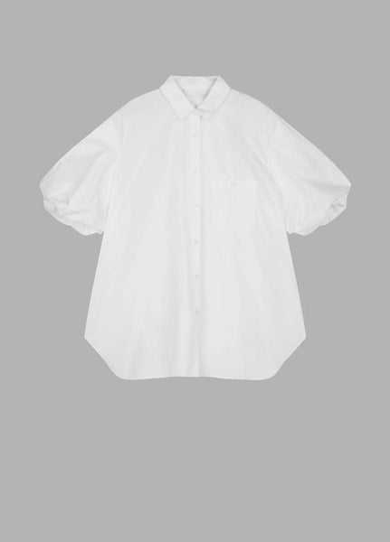 Oversized Shirt With Bubble Sleeve