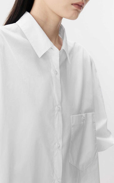 Oversized Shirt With Bubble Sleeve