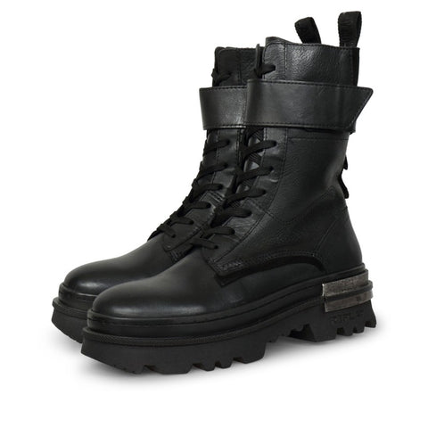 Laser Dark Leather Boot